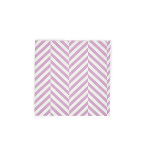 CHEVRON Set de 20 serviettes mauve