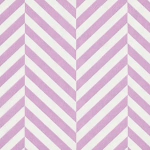 CHEVRON Set de 20 serviettes mauve