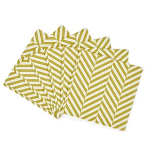 CHEVRON Set de 20 serviettes vert