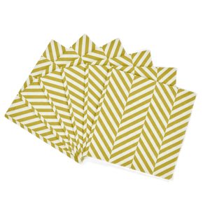 CHEVRON Set de 20 serviettes vert