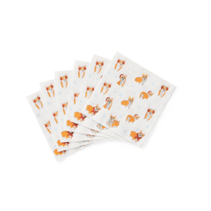 X-MAS CORGIES Set de 20 serviettes multicolore