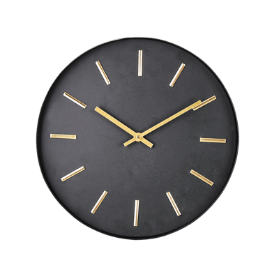 BLACK Reloj de pared negro