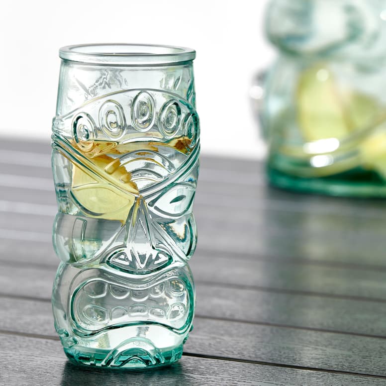 TIKI Copo cocktail transparente H 17 cm - Ø 8 cm