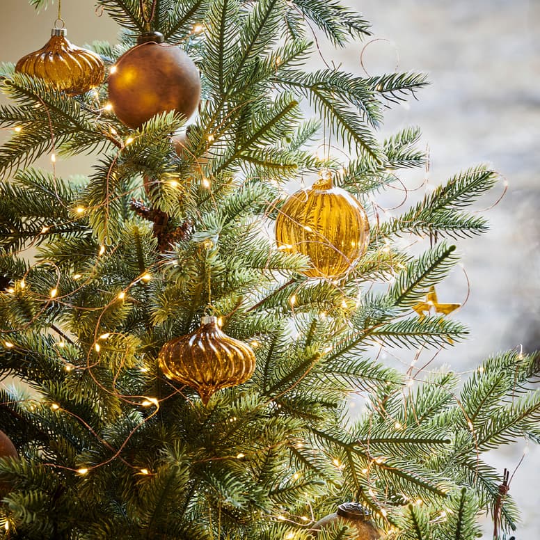 LAU Kerstbal bruin Ø 8 cm