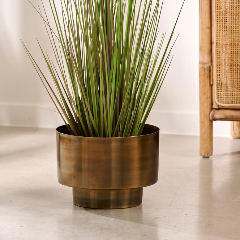 SATURN Vaso per piante bronzo H 19,5 cm - Ø 25 cm - Ø 17,5 cm