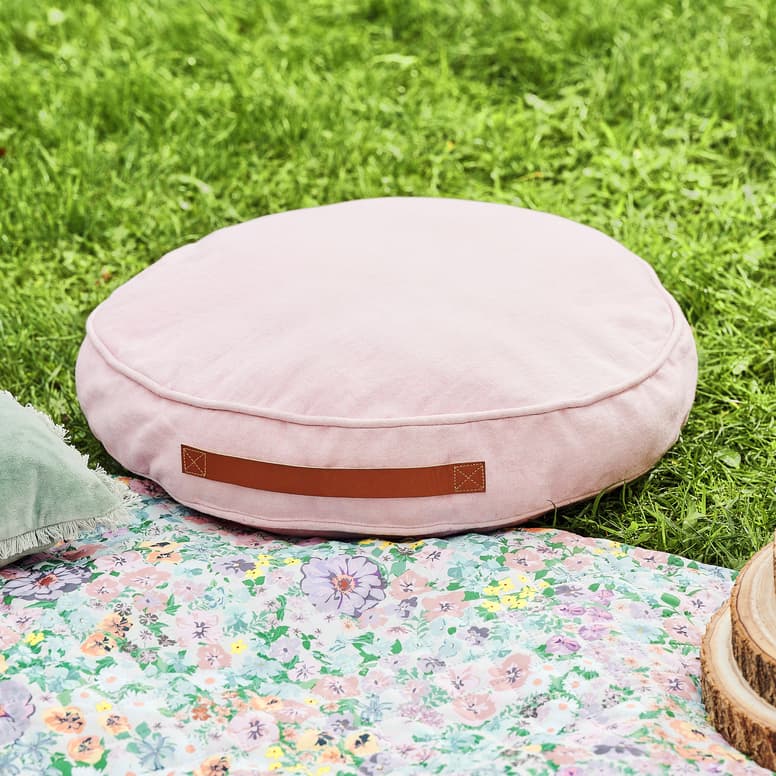 RONDI Cuscino materasso rosa H 8 cm - Ø 45 cm