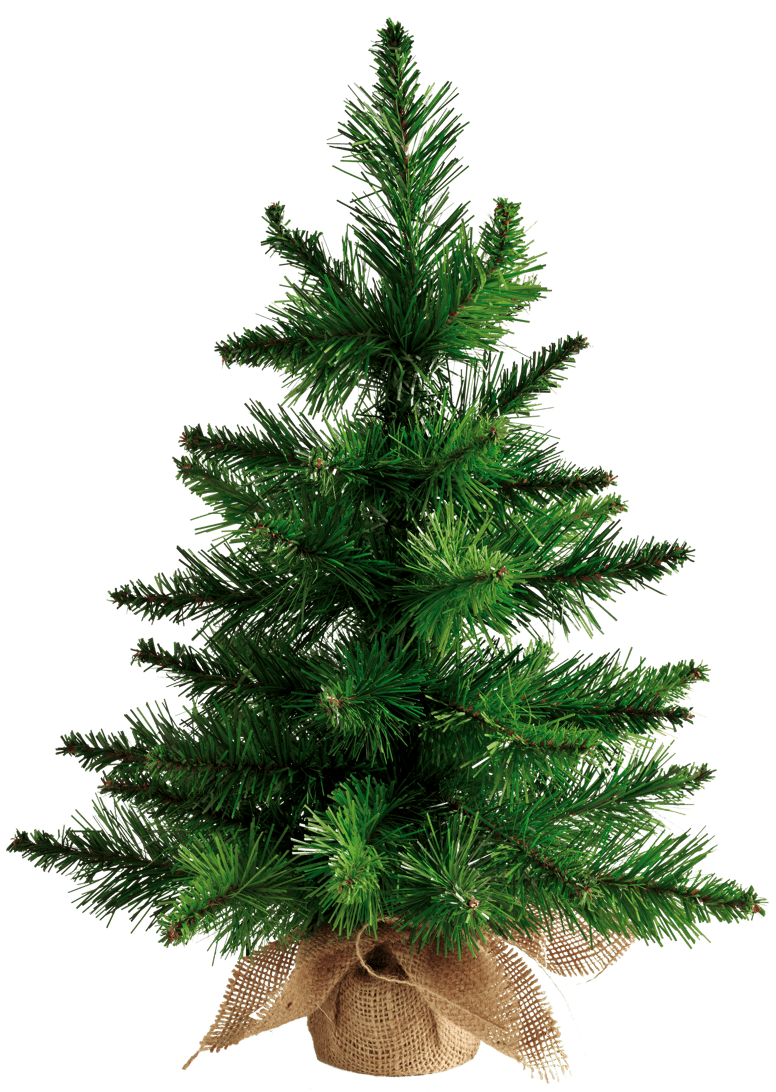 X-MAS Mini albero di Natale verde H 45 cm - Ø 13 cm