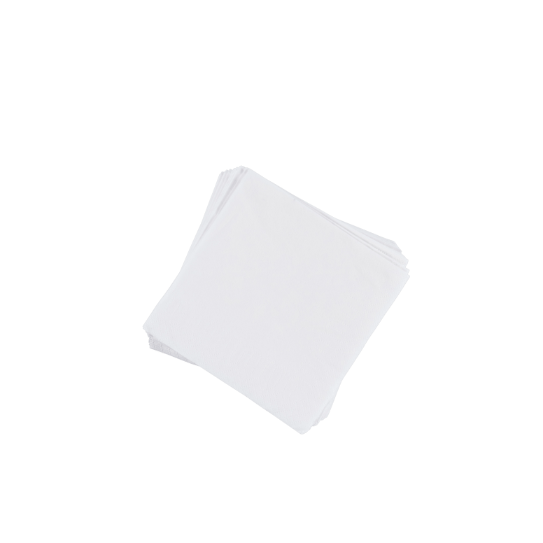UNI Set di 20 tovaglioli bianco W 25 x L 25 cm