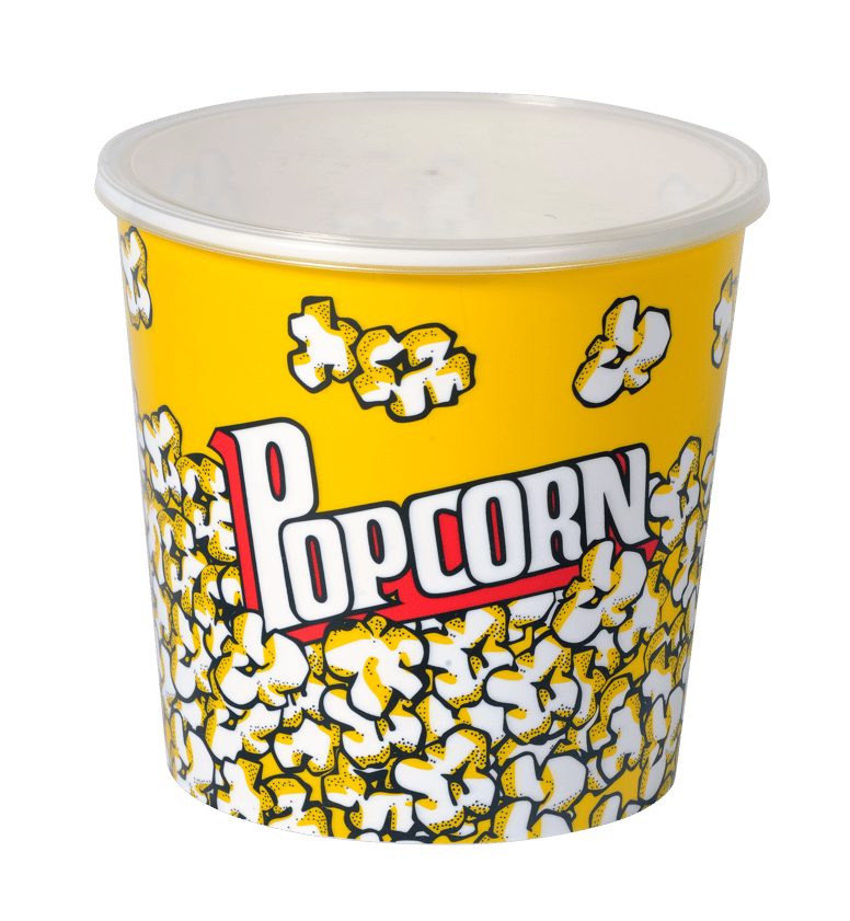 POPCORN Balde pipocas com tampa multicolor H 20 cm - Ø 20 cm