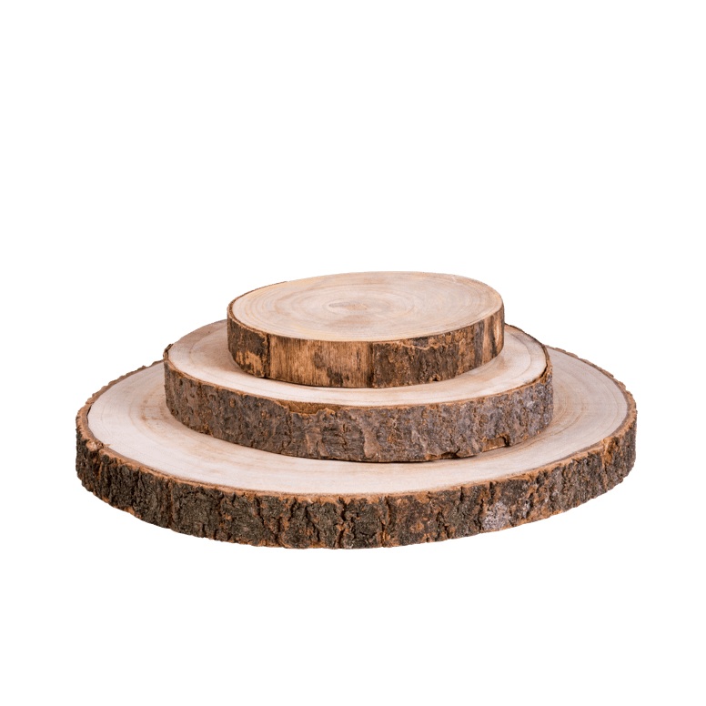 PAULO Piatto di legno marrone H 3,5 cm - Ø 36 cm