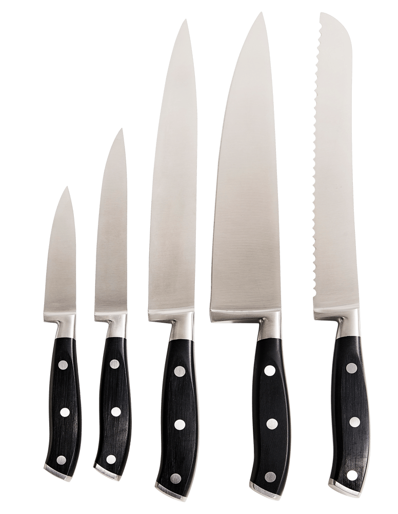 JULIENNE Cuchillo de cocina negro An. 4,5 x L 32 cm