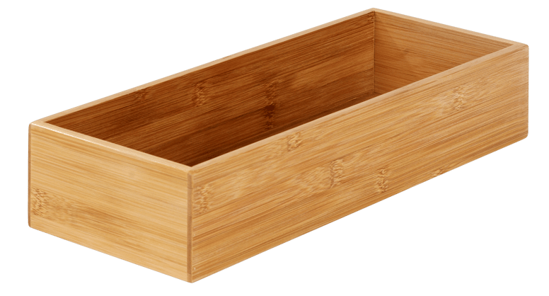 BAMBOO Organizador de gaveta natural H 7 x W 38 x D 15 cm