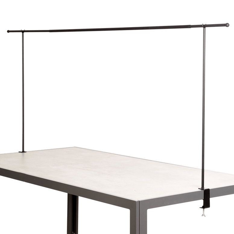 Barre décorative extensible 140-250 cm noir H 90 x Larg. 140 x P 5 cm