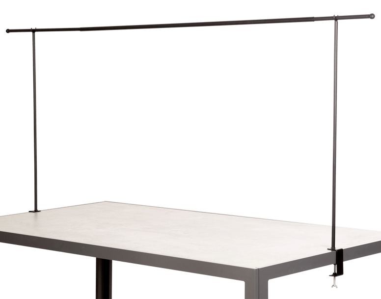 Barre décorative extensible 140-250 cm noir H 90 x Larg. 140 x P 5 cm