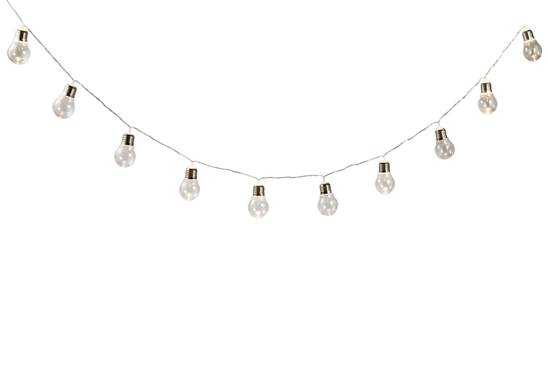 BULB Guirlande lumineuse solaire 10 Leds transparent Long. 350 cm