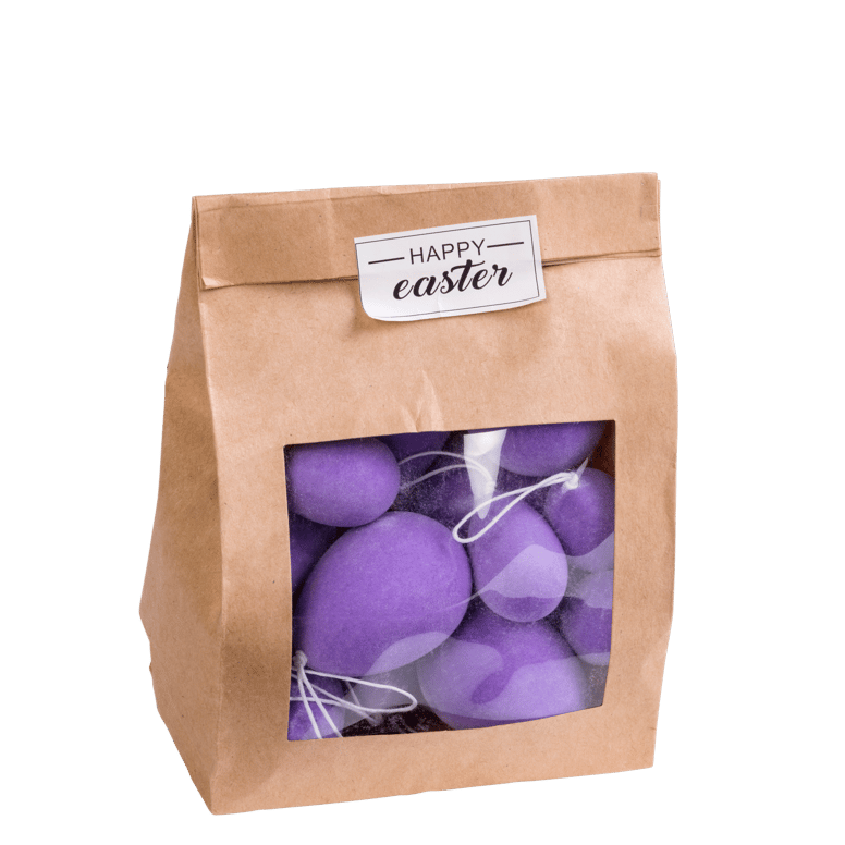 FUNK Huevos decorativos juego de 14 morado 