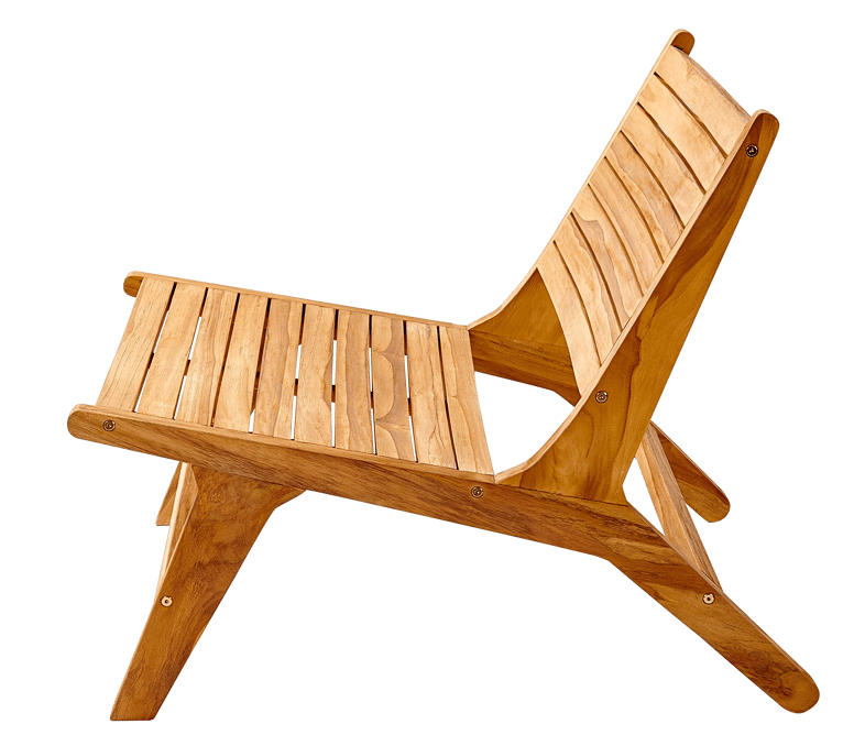 DARMA Cadeira lounge natural H 67 x W 78 x D 67 cm