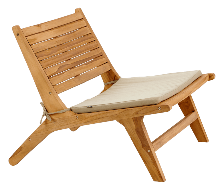 DARMA Cadeira lounge natural H 67 x W 78 x D 67 cm