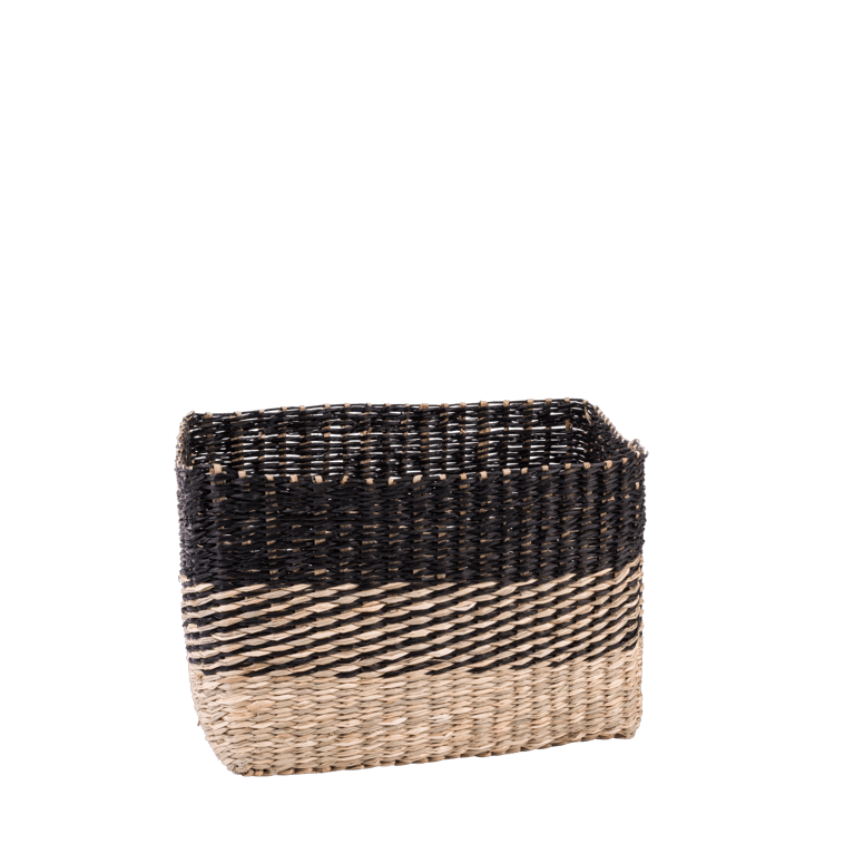 BOBO Cesta negro, natural A 20 x An. 30 x P 20 cm