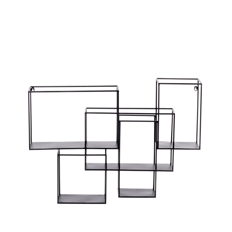 MULTO Estante para pendurar preto H 59 x W 86,5 x D 14 cm