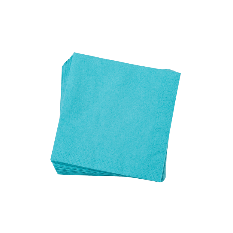 UNI Set van 20 servetten blauw B 40 x L 40 cm