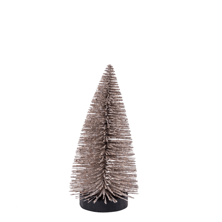 GOLD Sapin décoratif doré H 17,5 cm - Ø 8,5 cm