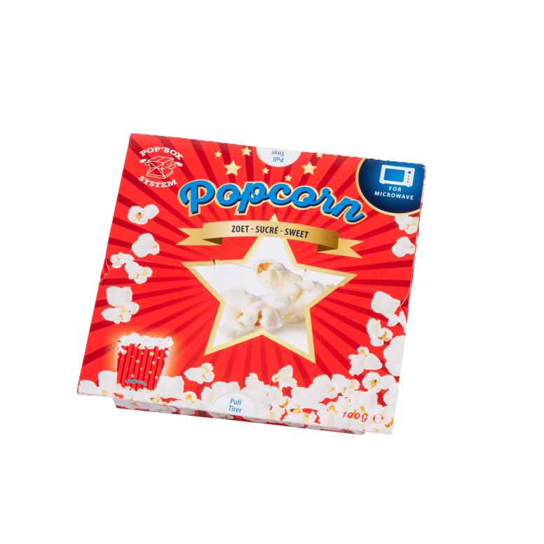 MICROPOP Popcorn Für Mikrowelle Multicolor H 2,5 x B 14,5 x T 14,5 cm