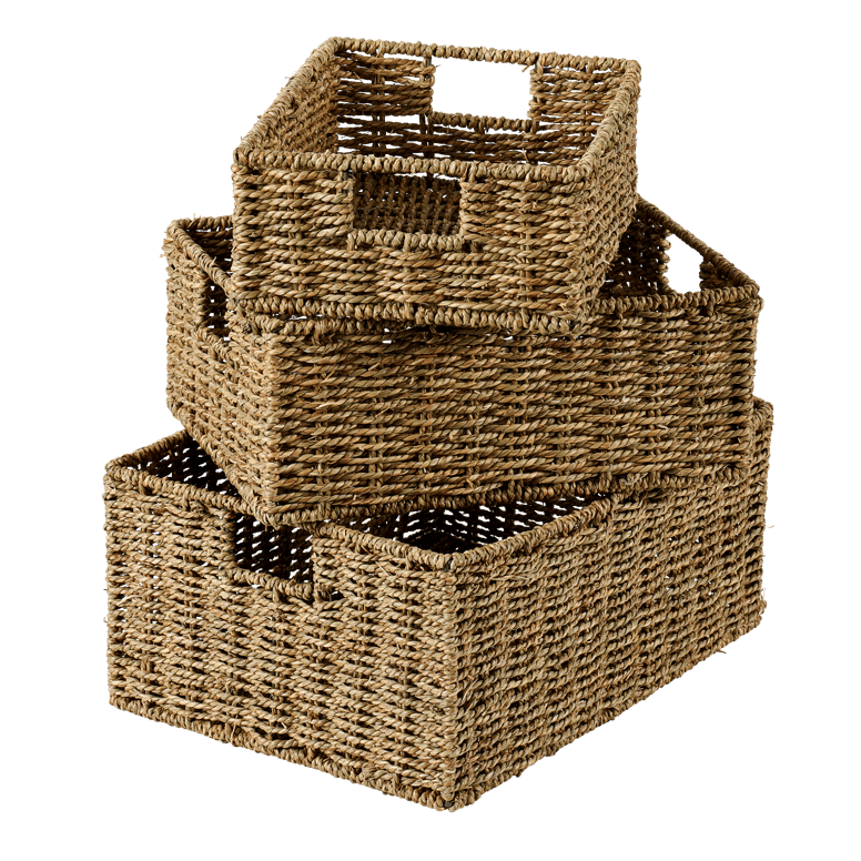 SEAGRASS Panier tiroir naturel H 17 x Larg. 39 x P 29 cm