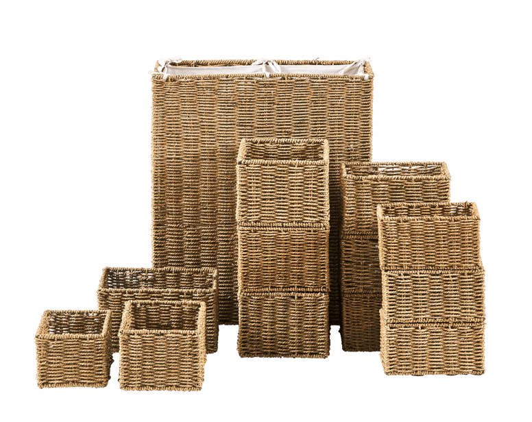 SEAGRASS Cesta para colada XL natural A 70 x An. 60 x P 28 cm