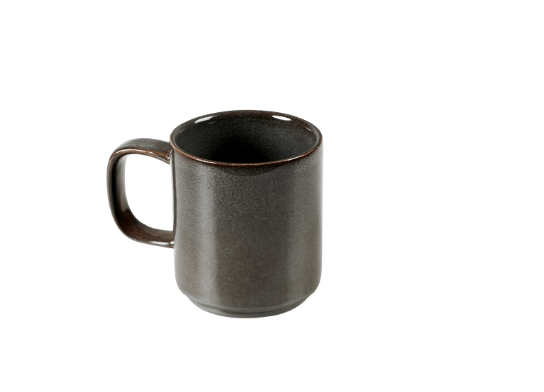 MINERAL GRAPHITE Tasse Mit Griff Grau H 8,5 cm - Ø 8 cm