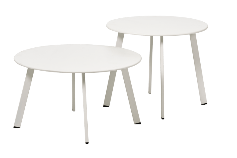 NURIO Mesa lounge branco fosco H 40 cm - Ø 70 cm