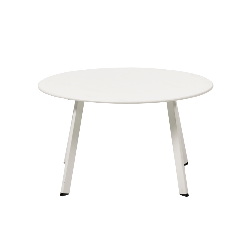 NURIO Mesa lounge branco fosco H 40 cm - Ø 70 cm