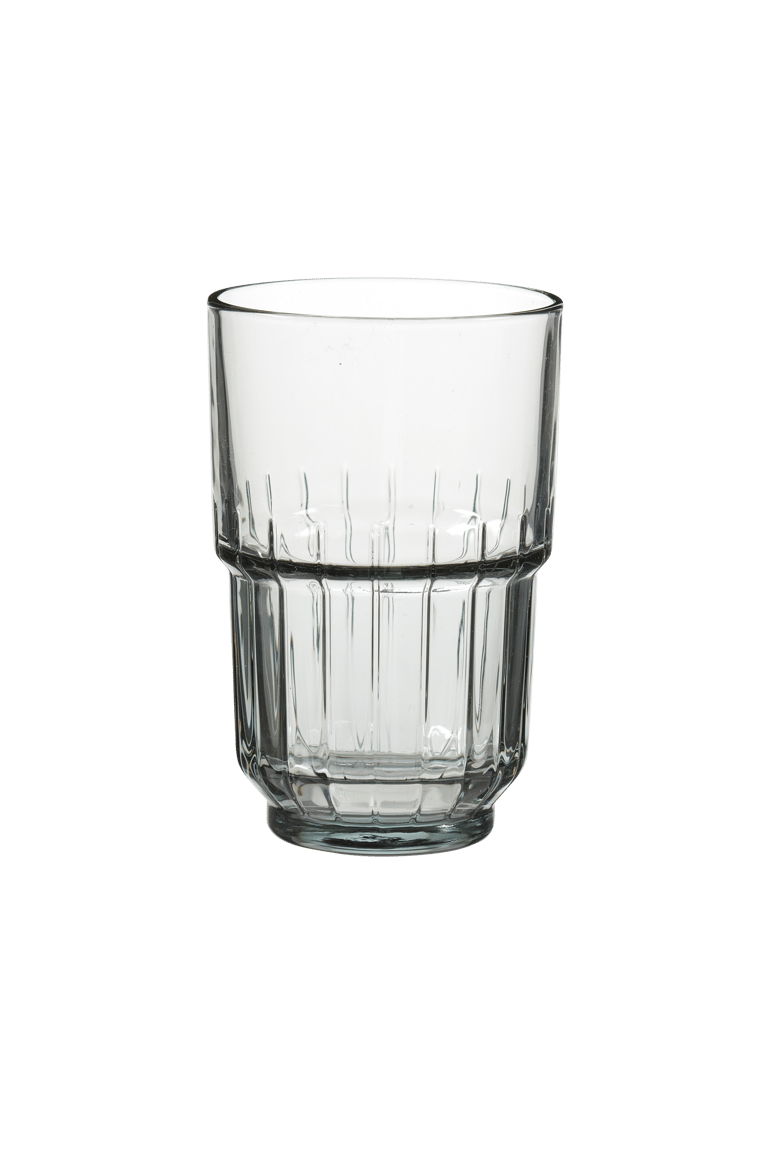 LINQ Glas grijs H 11,7 cm - Ø 7,7 cm