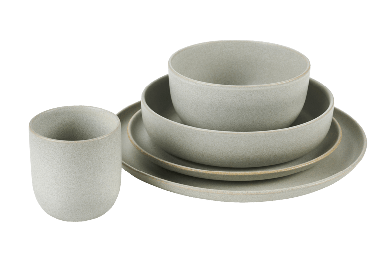 SOUL CLAY Assiette plate vert clair Ø 27 cm