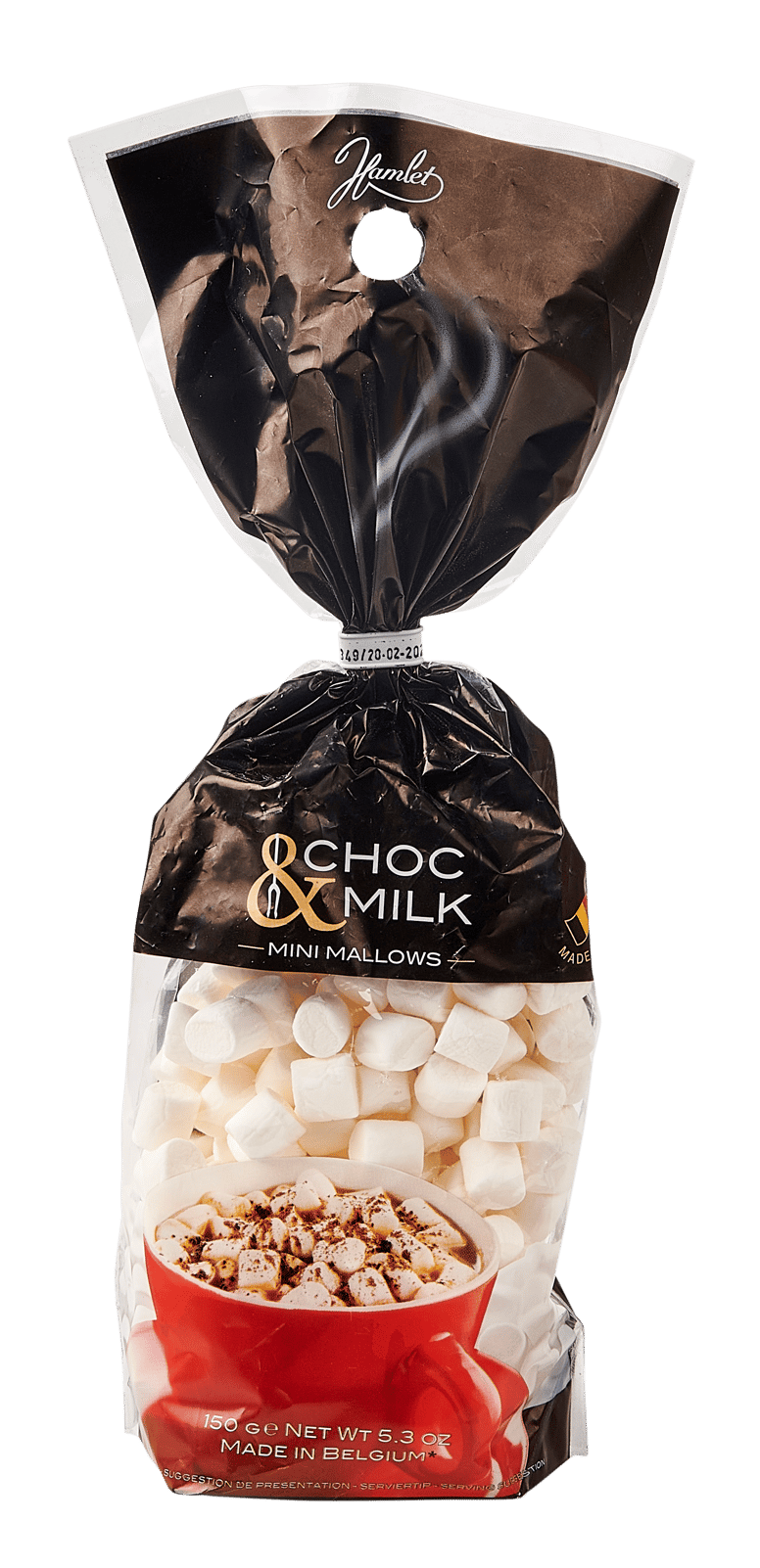 CREAMY Mini marshmallows 150 g branco H 27 cm