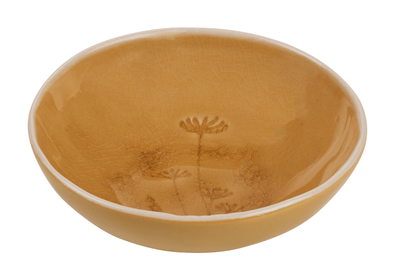 BOTANIC OCHER Bowl geel H 4,5 cm - Ø 13 cm