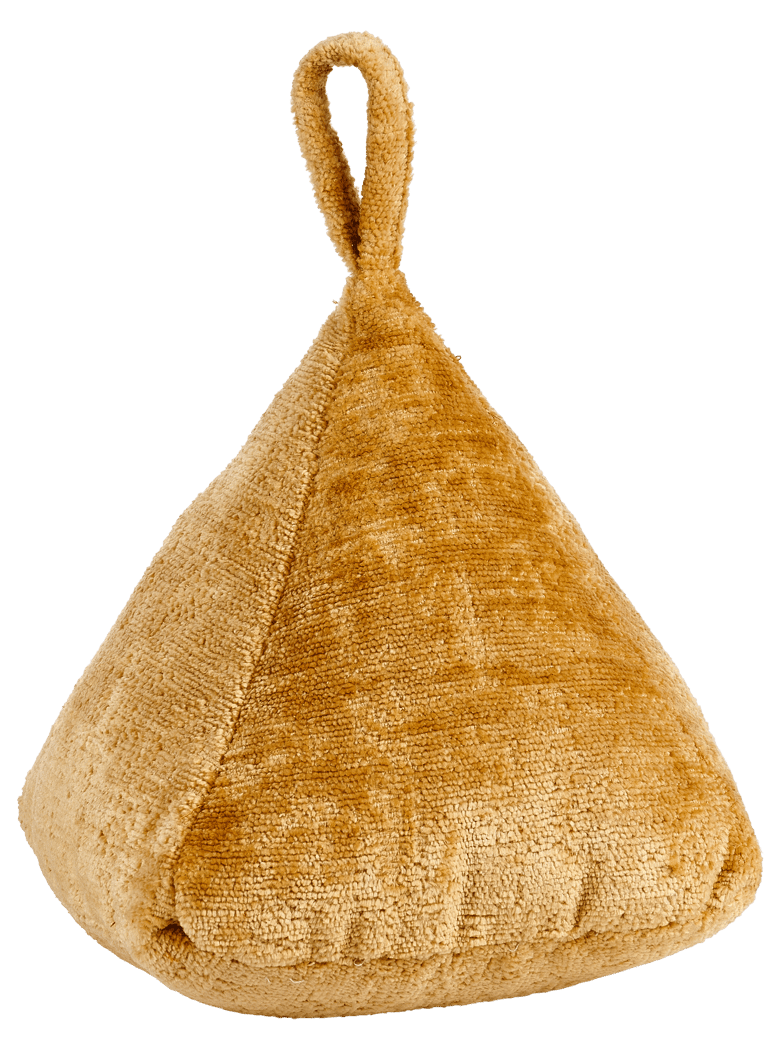 CHENILLE Para-porta ocre H 27 x W 18 cm