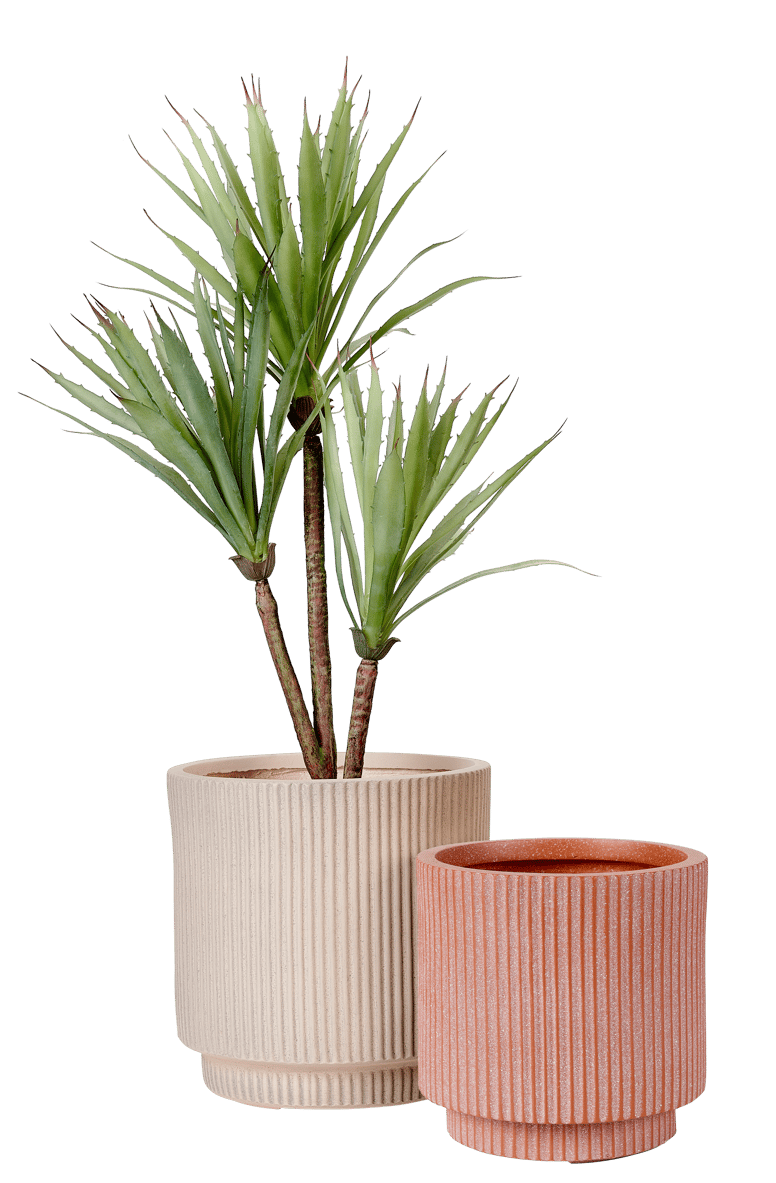 ROMA CREME Pot de jardin crème H 30 cm - Ø 30 cm