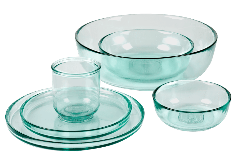 DUNE Assiette transparent Ø 20 cm