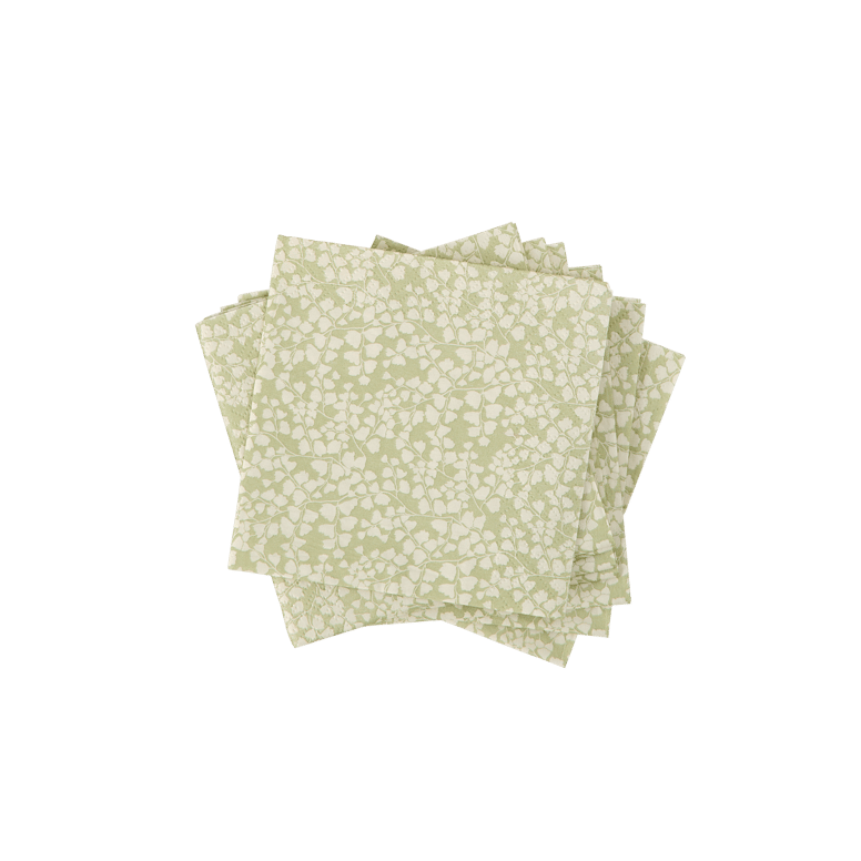 AURELIE GREEN Set da 20 tovaglioli verde W 25 x L 25 cm