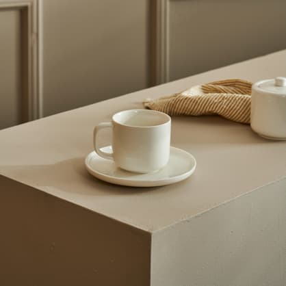 Mug en céramique blanche - Supports en Céramique - 10 Doigts