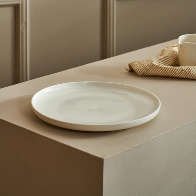 Piatto da tavola Piatti piani bianchi Piatto piano in ceramica 6