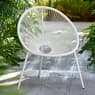 ACAPULCO Cadeira lounge branco H 82 x W 75 x D 69 cm