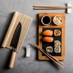 SAMOURAI Set per sushi 10 pezzi naturale D 17 cm
