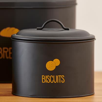 VIRA Boîte pour biscuits noir H 13 x Larg. 20 x P 13 cm