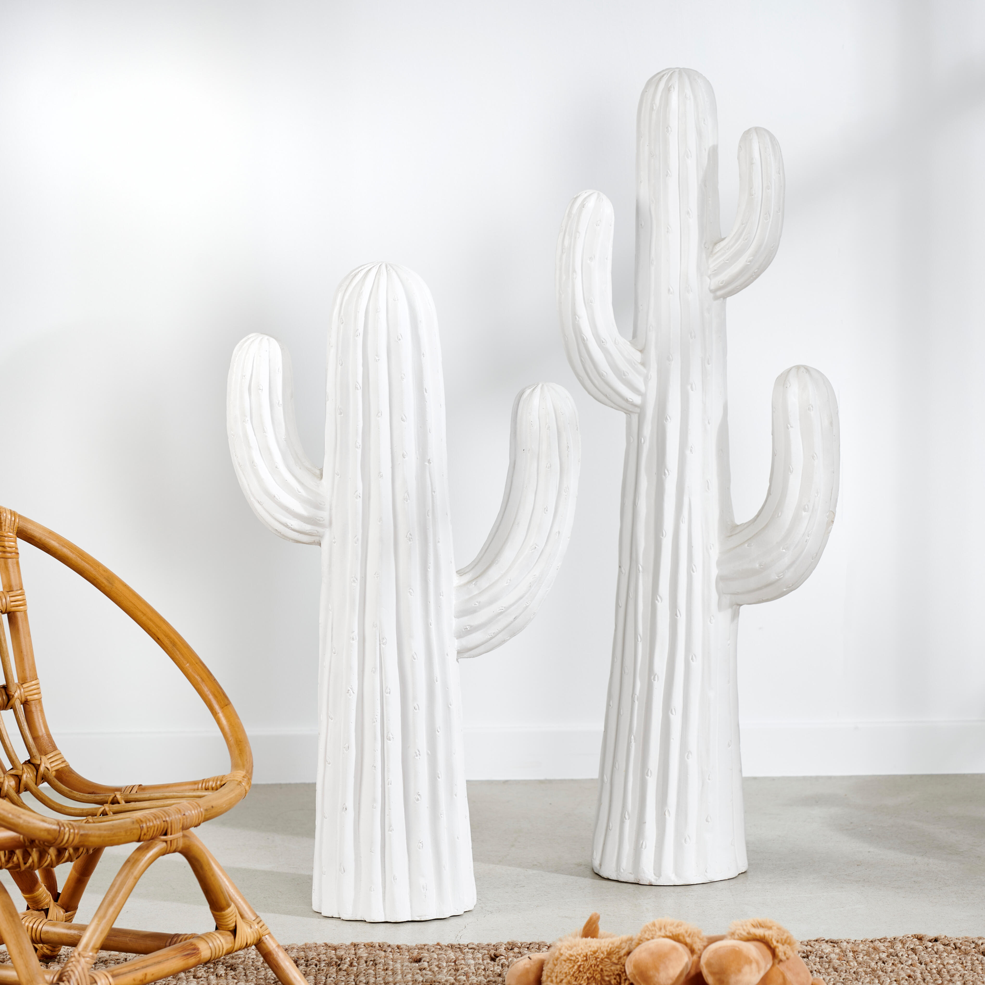 MAGNESIA Cactus bianco H 97 x W 35 x D 20 cm