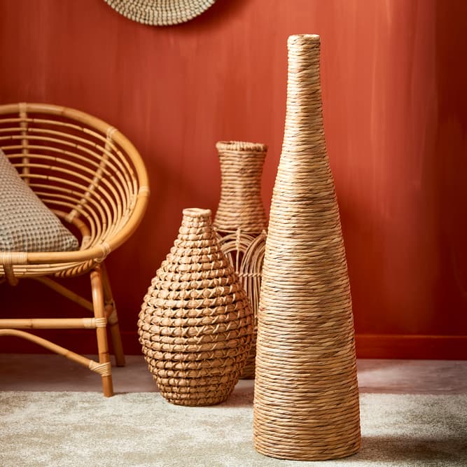 NICARAGUA Vase naturel H 100 cm - Ø 25 cm