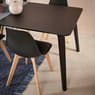 SANDER Table noir H 75 x Larg. 90 x Long. 160 cm
