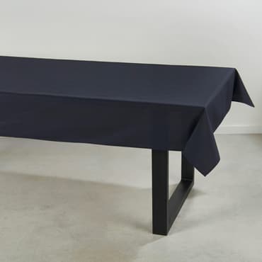 UNILINE Toalha de mesa preto W 138 x L 200 cm