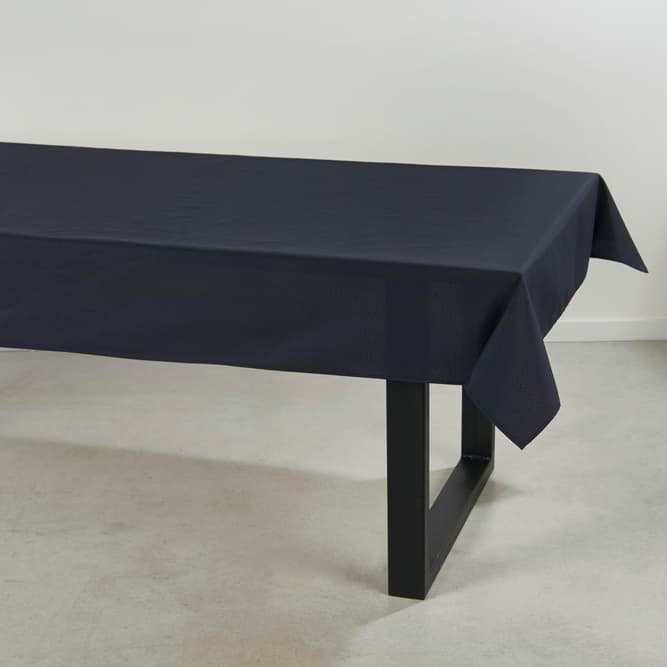 UNILINE Toalha de mesa preto W 138 x L 250 cm